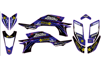 Kit Autocollants compatible avec per YAMAHA QUAD YFZ 450 2003 - 2008 - MXPKAD14994