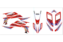 Kit Autocollants compatible avec per YAMAHA QUAD YFZ 450 2003 - 2008 - MXPKAD14994