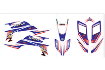 Kit adesivi compatibile con per YAMAHA QUAD YFZ 450 2003 - 2008 - MXPKAD14994