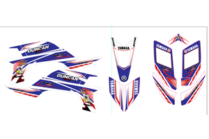 Sticker set compatible with per YAMAHA QUAD YFZ 450 2003 - 2008 - MXPKAD14994
