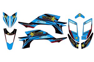 Kit de pegatinas compatible con per YAMAHA QUAD YFZ 450 2003 - 2008 - MXPKAD14994