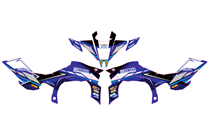 Kit Autocollants compatible avec per YAMAHA QAUD YFZ-R 450 2009 - 2013 - MXPKAD14995