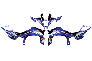 Aufkleber Satz kompatibel mit per YAMAHA QAUD YFZ-R 450 2009 - 2013 - MXPKAD14995