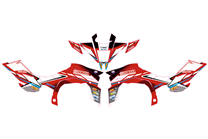 Sticker set compatible with per YAMAHA QAUD YFZ-R 450 2009 - 2013 - MXPKAD14995