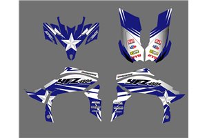 Kit de pegatinas compatible con per YAMAHA QAUD YFZ-R 450 2009 - 2013 - MXPKAD14995