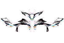Sticker set compatible with per YAMAHA QAUD YFZ-R 450 2009 - 2013 - MXPKAD14995