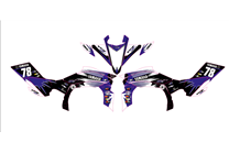 Sticker set compatible with per YAMAHA QAUD YFZ-R 450 2009 - 2013 - MXPKAD14995
