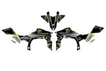 Kit Autocollants compatible avec per YAMAHA QAUD YFZ-R 450 2009 - 2013 - MXPKAD14995