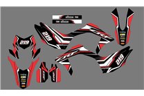 Kit Autocollants compatible avec per HONDA CRF 150L 2019 - 2022 - MXPKAD14857
