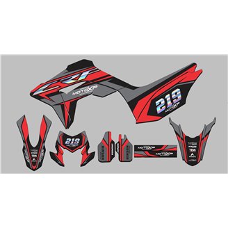 Kit Autocollants compatible avec per HONDA CRF 150L 2019 - 2022 - MXPKAD14857
