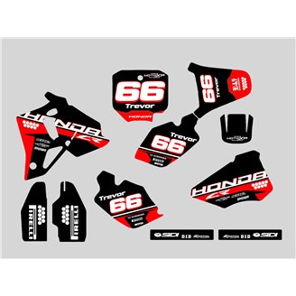 Sticker set compatible with per HONDA CR 80 1996 - 2002 - MXPKAD14847