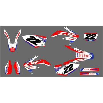 Sticker set compatible with per HONDA CRF 250X 2004 - 2020 - MXPKAD14861