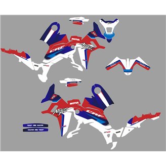 Kit Autocollants compatible avec per HONDA AFRICA TWIN CRF 1000L 2016 - 2017 - MXPKAD15001