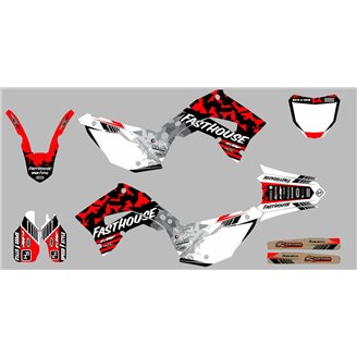Kit Autocollants compatible avec per HONDA CR 125 250 2002 - 2013 - MXPKAD14850