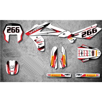 Kit de pegatinas compatible con per HUSQVARNA WR 250 300 2008 - 2013 - MXPKAD14887
