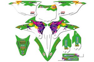 Kit Autocollants compatible avec per KAWASAKI KX 85 112 2022 - MXPKAD14890