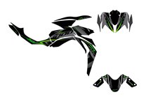 Aufkleber Satz kompatibel mit per KAWASAKI Z1000 2007 - 2009 - MXPKAD16254
