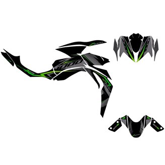 Kit de pegatinas compatible con per KAWASAKI Z1000 2007 - 2009 - MXPKAD16254