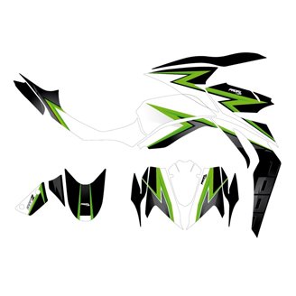 Kit de pegatinas compatible con per KAWASAKI Z1000 2007 - 2009 - MXPKAD16256