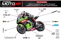 Kit Autocollants compatible avec Kawasaki ZX 400 2018 - 2022 - MXPKAD9634