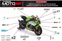 Sticker set compatible with Kawasaki Zx6R 2003 - 2004 - MXPKAD5516