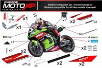 Kit Autocollants compatible avec Kawasaki Zx6R 636 2013 - 2018 - MXPKAD9771