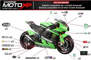 Kit adesivi compatibile con Kawasaki Zx6R 636 2013 - 2018 - MXPKAD9758