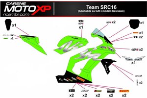 Aufkleber Satz kompatibel mit Kawasaki Zx10R 2004 - 2005 - MXPKAD9810