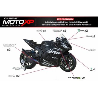 Kit adesivi compatibile con Kawasaki Zx10R 2008 - 2010 - MXPKAD9872
