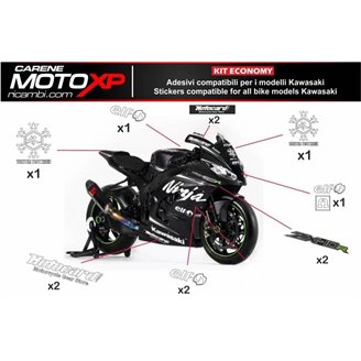 Kit Autocollants compatible avec Kawasaki Zx10R 2011 - 2015 - MXPKAD9913