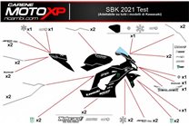 Kit Autocollants compatible avec Kawasaki Zx10R 2016 - 2020 - MXPKAD12931