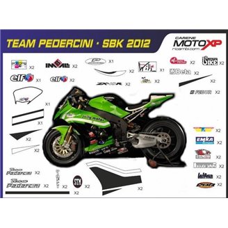 Kit Autocollants compatible avec Kawasaki Zx10R 2016 - 2020 - MXPKAD9935