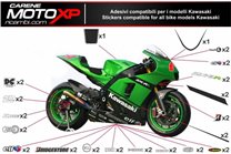 Kit Autocollants compatible avec Kawasaki Zx10R 2016 - 2020 - MXPKAD9922