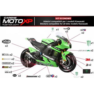 Kit Autocollants compatible avec Kawasaki Zx10R 2021 - 2022 - MXPKAD14779
