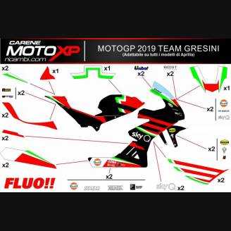 Kit adesivi compatibile con Aprilia RSV4 2009 - 2014 - MXPKAD12752