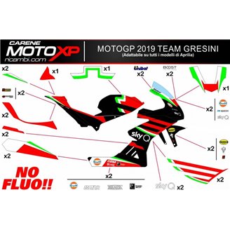 Kit Autocollants compatible avec Aprilia RSV4 2009 - 2014 - MXPKAD12751