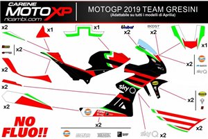 Kit Autocollants compatible avec Aprilia RSV4 2009 - 2014 - MXPKAD12751