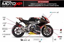 Kit Autocollants compatible avec Aprilia RSV4 2009 - 2014 - MXPKAD8040