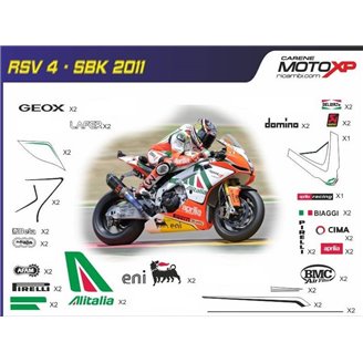 Kit adesivi compatibile con Aprilia RSV4 2009 - 2014 - MXPKAD8037