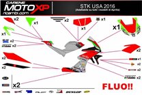 Kit de pegatinas compatible con Aprilia RSV4 2009 - 2014 - MXPKAD8033