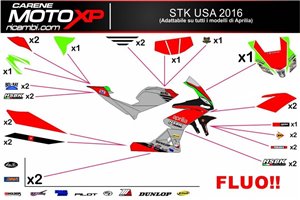 Kit adesivi compatibile con Aprilia RSV4 2009 - 2014 - MXPKAD8033