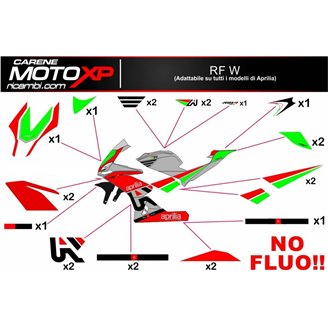 Sticker set compatible with Aprilia RSV4 2009 - 2014 - MXPKAD8030