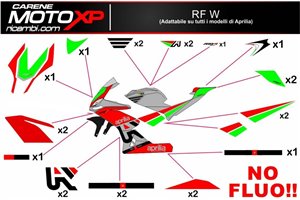 Kit de pegatinas compatible con Aprilia RSV4 2009 - 2014 - MXPKAD8030