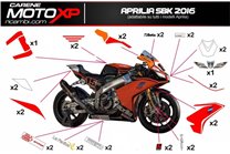 Kit Autocollants compatible avec Aprilia RSV4 2009 - 2014 - MXPKAD8021