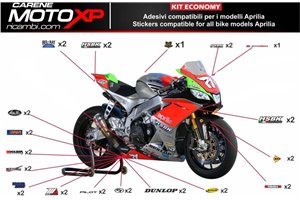 Aufkleber Satz kompatibel mit Aprilia RSV4 2009 - 2014 - MXPKAD8018
