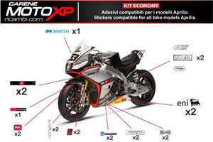 Kit de pegatinas compatible con Aprilia RSV4 2009 - 2014 - MXPKAD8015