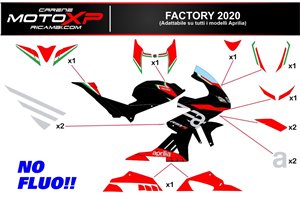 Kit Autocollants compatible avec Aprilia RSV4 2015 - 2020 - MXPKAD14731