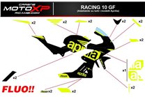 Aufkleber Satz kompatibel mit Aprilia RSV4 2015 - 2020 - MXPKAD14318