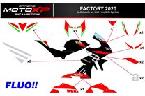 Aufkleber Satz kompatibel mit Aprilia RSV4 2015 - 2020 - MXPKAD14319