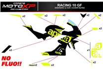 Sticker set compatible with Aprilia RSV4 2015 - 2020 - MXPKAD14316